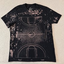 Nike The Nike Tee T-Shirt All Over Print Basketball Court Men's Size Large