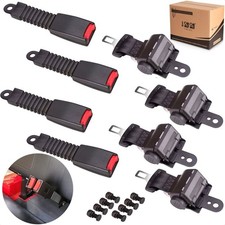 9.99WORLD MALL 4 Pack Universal Golf Cart Seat Belts Retractable Kit 42 Inch