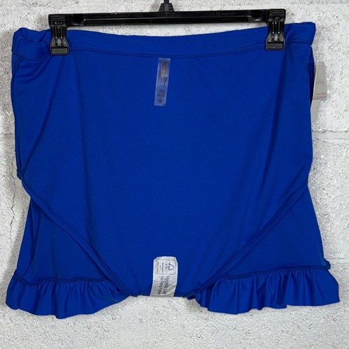 Raisins Curve Plus Size Echo Swim Skirt Blue 20W $58 - Picture 8 of 11