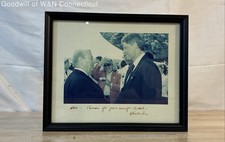 U.s. President George H.w. Bush Photograph Framed