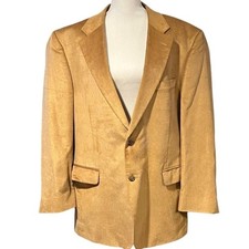 Jos A Bank Mens Corduroy Blazer Size 46R Academia Professor Office Casual