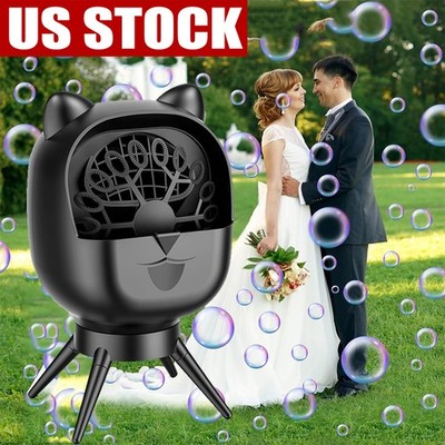 Automatic-Rotating Rechargeable Bubble Machine for Kids, 500ml Large Capacity