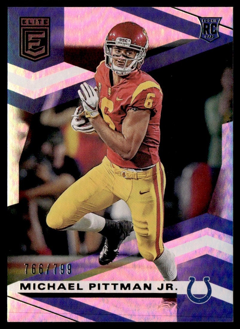2020 Donruss Elite Holo Michael Pittman Jr. RC 766/799 #123