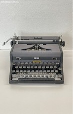 Royal 1948 Square Gray Quiet De Luxe Serviced Vintage Portable Typewriter