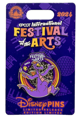 Walt Disney World Epcot Int'l Festival of the Arts Pin 2024 Figment LR