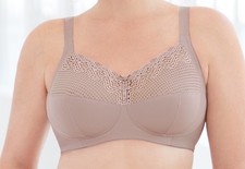 Glamorise 1103 MagicLift Support Bra Wirefree Lift Full Figure Fit 48D Taupe