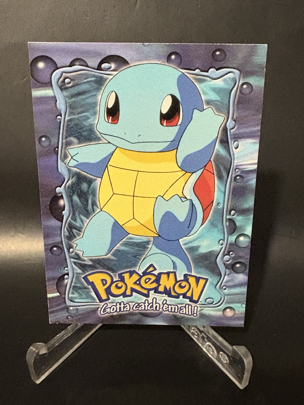 1999 Topps Pokemon Movie Edition Squirtle E7 of 12 Black Logo NM