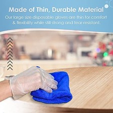 Medicom Vitals Vinyl Disposable Gloves Powder Free Clear Large 100 Pack — image 4
