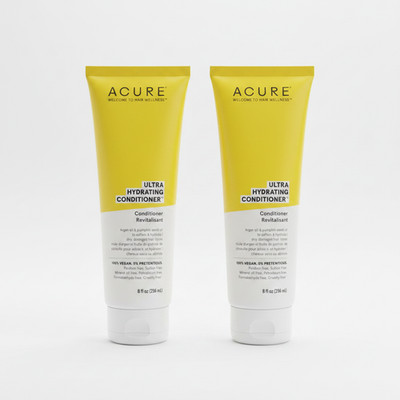 2x Acure Ultra Hydrating Conditioner - Deep Moisture Conditioner for Women & Men