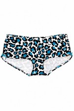 PINK Victoria s Secret Blue Leopard Print Cheekster Panties Women s No Tag
