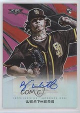 2021 Topps Fire Auto Magenta 10/25 Ryan Weathers #AV-RW Auto 5w7