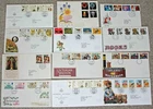 GB QEII 1973-1995  Decimal FDC x12 First day covers with inserts