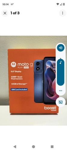 BOOST MOBILE G Play 2024 64 GB MOTOROLA Prepaid Smartphone New & Sealed