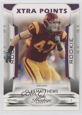2009 Playoff Prestige Rookie Xtra Points Purple 7/50 Clay Matthews #123 6s6