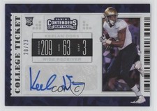 2019 Panini Contenders Draft Picks Cracked Ice Ticket 20/23 Keelan Doss Auto 0c2