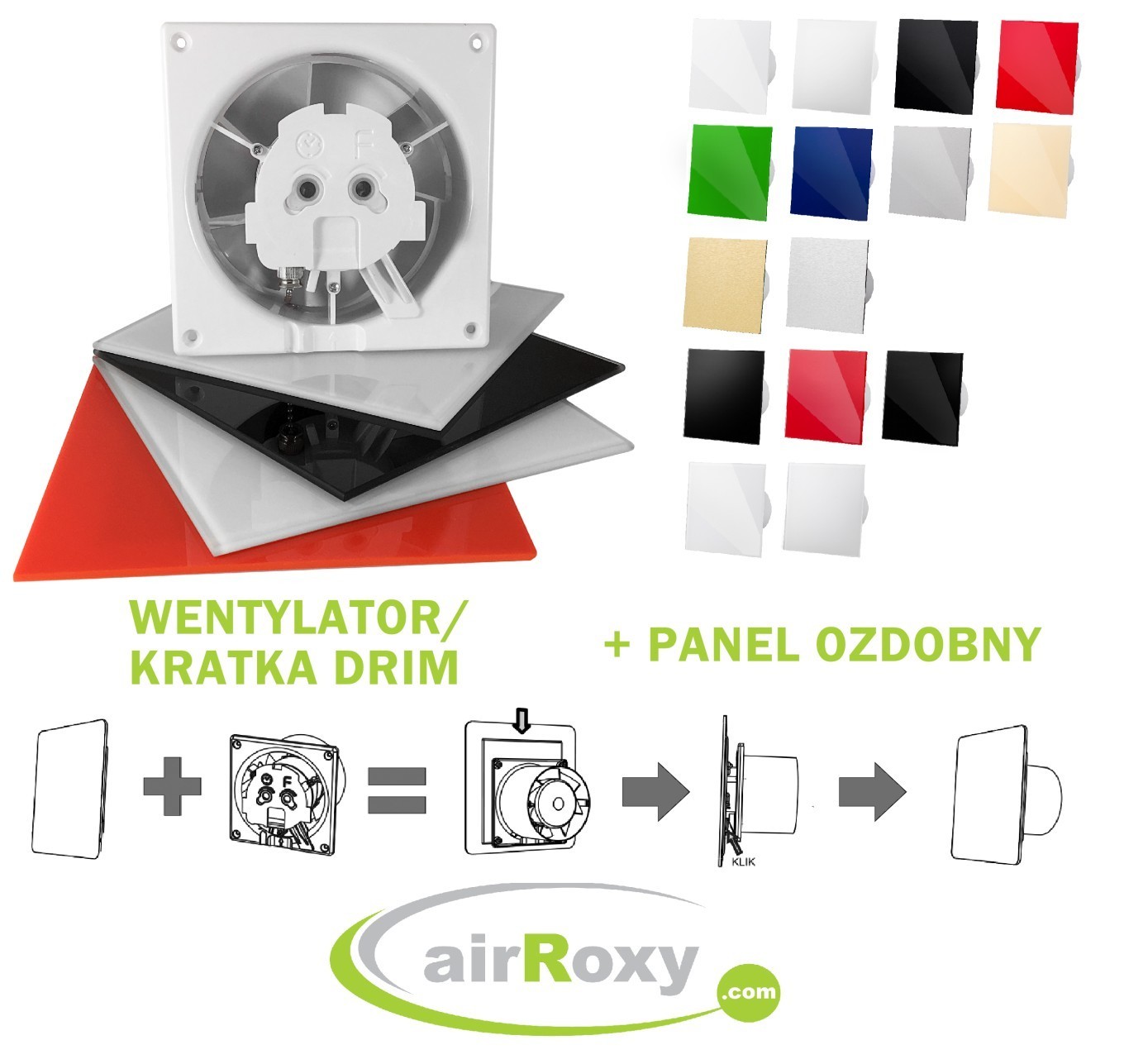 100mm Wall Mounted Ceiling Fan 15W/ Bearing dRim 01-060
