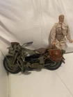 Rare Hasbro GI Joe WW2 Harley Motorcycle And Courier