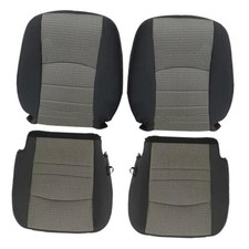 Driver and Passenger Side Bottom and Top Lean Back Cloth Seat Covers