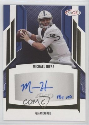 2024 SAGE HIT Low Series Gold 18/100 Michael Hiers #A-MH Auto fl4