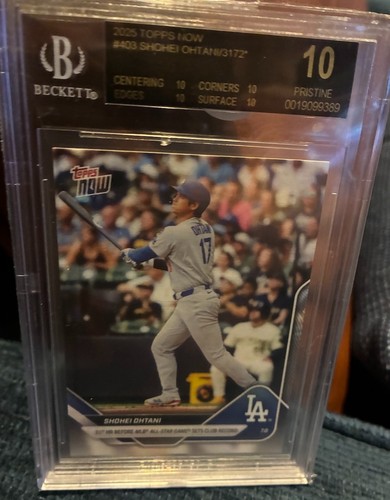 2025 Topps Now - Shohei Ohtani #403 /3172 Beckett Black Label 