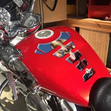 Tank Pad Fuel Tank Sticker Guard Fit For Harley Chopper Bobber Cafe Racer