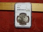 1923 United States Silver Peace Dollar NGC Graded MS63 - No Reserve