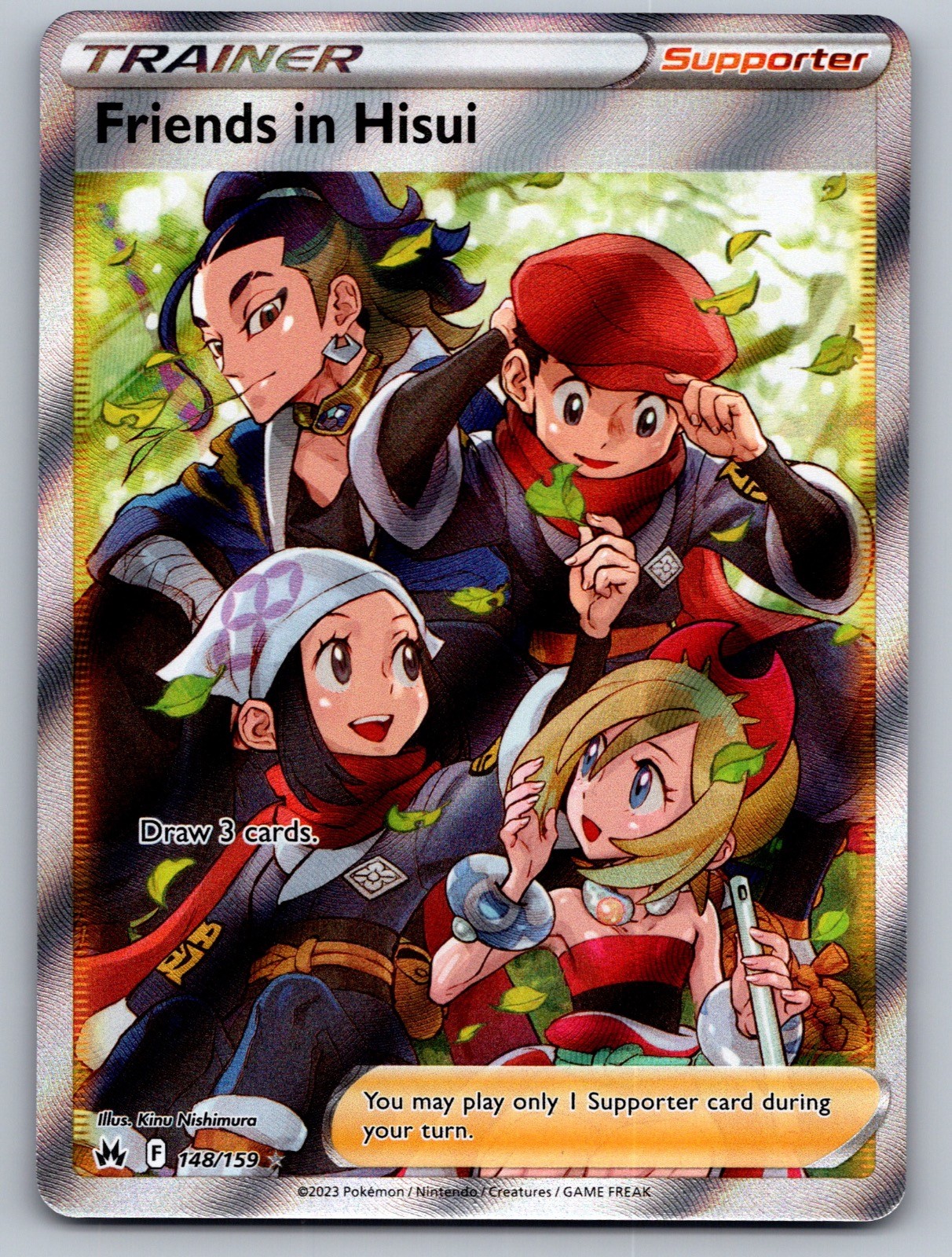 Friends in Hisui 148/159 Ultra Rare Crown Zenith Pokemon Near Mint
