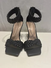 i.N.C. International Concepts Adalie Shoes, Black, Braided Ankle And Toe, NWOB