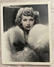 VINTAGE Lucille Ball Signed 8x10 Glamour Photo Inscribed FULL NAME Autograph