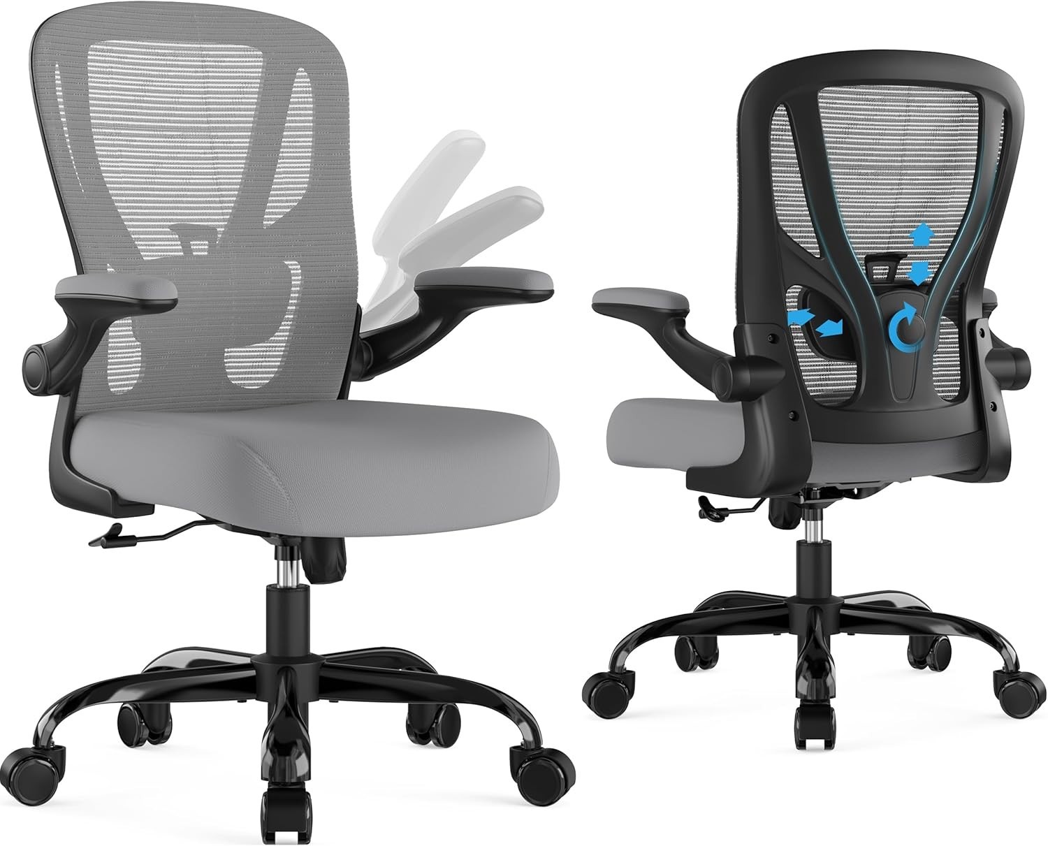 Office Chair Ergonomic Desk Chair - Mesh Computer Chair Breathable Task Chair wi