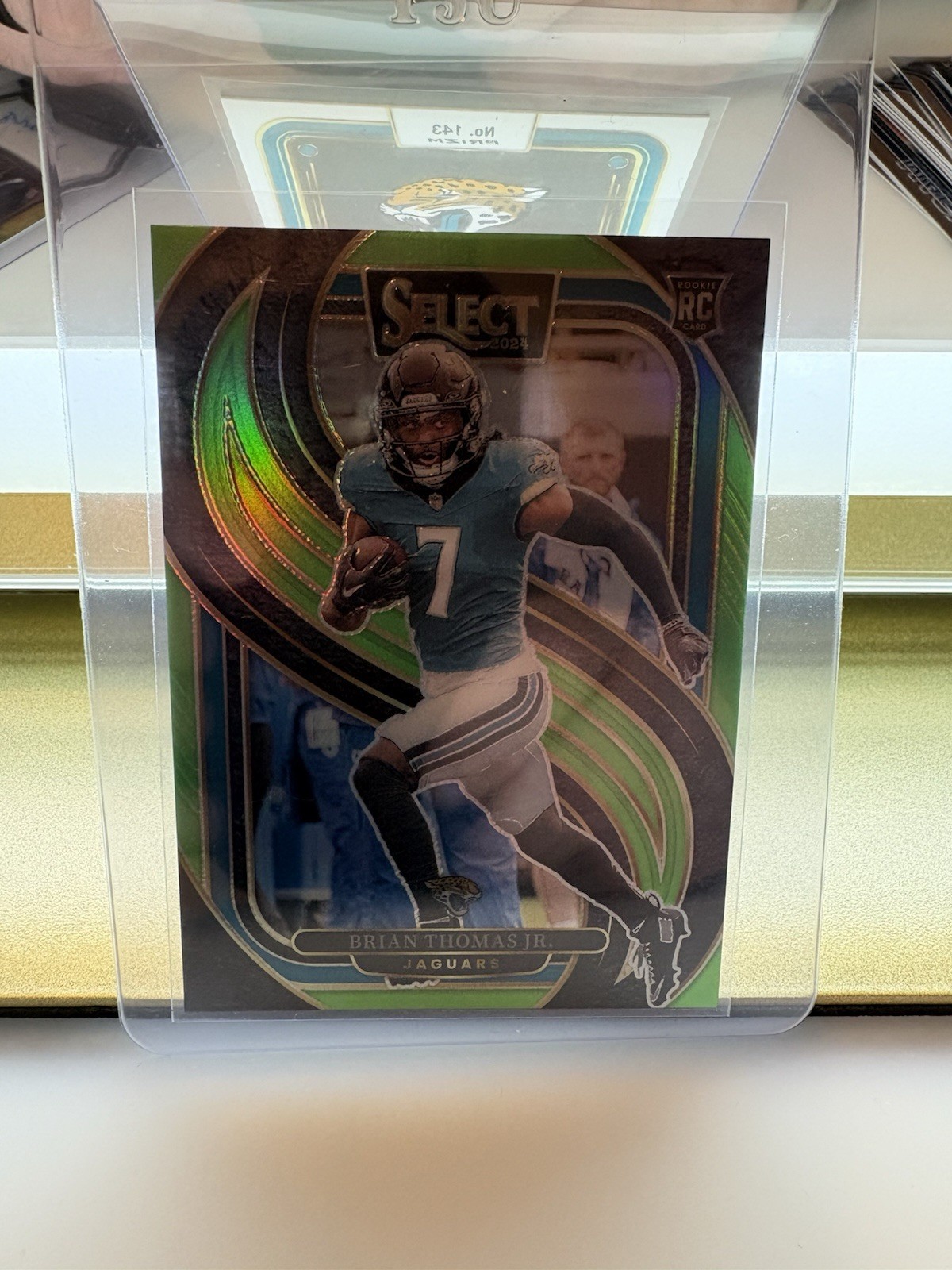 2024 Select Brian Thomas Jr Premier Level Lime Green /49 Jaguars Rookie #143 SP