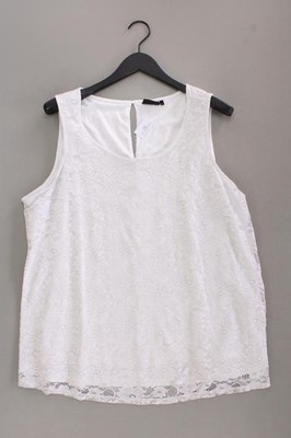   Zizzi T-Shirt Regular Shirt für Damen Gr. 42, L Kurzarm weiß aus Polyamid  