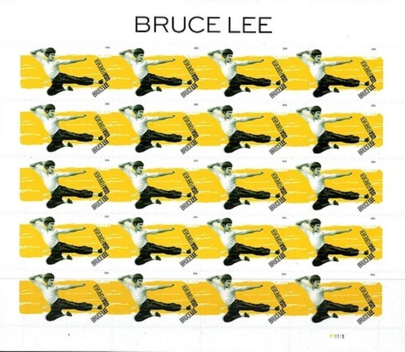 USA 2026 Stamps MNH Bruce Lee Pane of 20 Cat. #6055