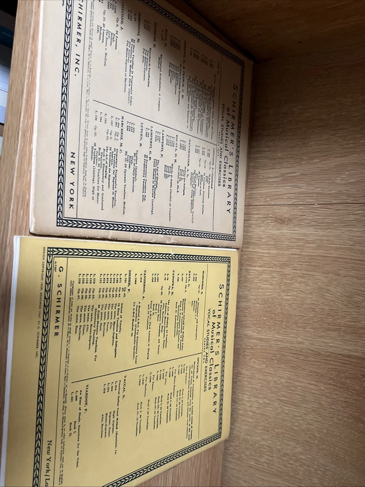 Lot of 2 Schirmer's Library of Musical Classics Sheet Music Concone $ Vaccai - Image 4 of 4