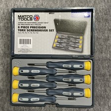 Matco Tools 6 Piece Precision Torx Screwdriver Set Sdet6c T5 - T10 Matco Tools 6 Piece Precision Torx Screwdriver Set Sdet6c T5 - T10