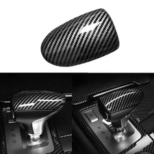 For Genesis G70 2019-2025 Carbon Fiber Gear Shift Knob Cover Trim Accessories