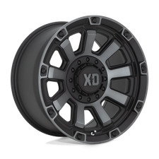 17x9 Xd Wheels Xd852 Gauntlet Satin Black W Gray Tint Rims 6x139.7 Et0 1pc