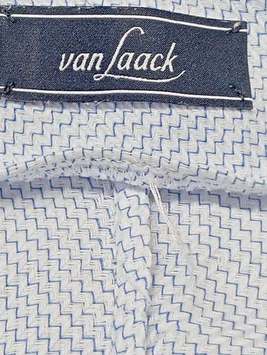 VAN LAACK Camisa de manga larga Mujeres Talla EU 36 azul-blanco elegante - Imagen 3 de 5