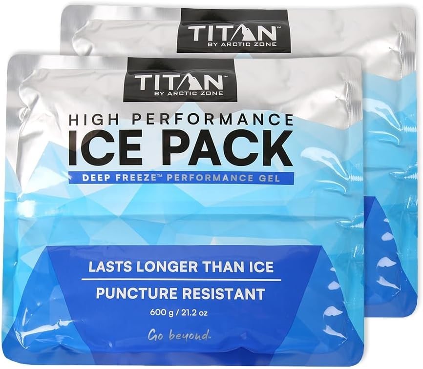 Arctic Zone Titan Deep Freeze Ice Pack- 2 Pack 600 Gram High