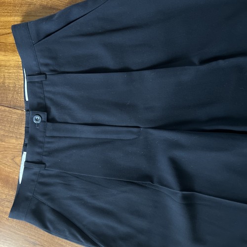 Escada taglia 40 EUR 6-8 US (29,5 X 28,5) pantaloni leggeri blu navy lana vergine - Foto 3 di 16