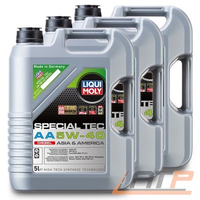 LIQUI MOLY 15 L SPECIAL TEC AA 5W-40 DIESEL MOTOR-ÖL MOTOREN-ÖL