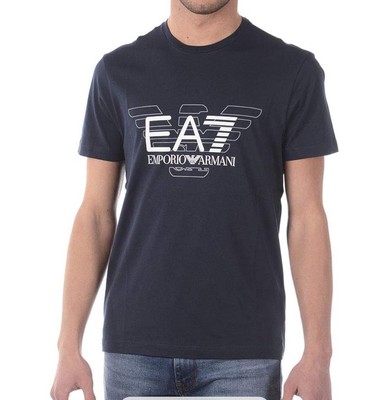 Emporio Armani T-Shirt Sweatshirt EA7 Uomo 3ZPT45PJ30Z NAVY BLUE Size XL