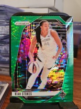 2024 Panini Prizm WNBA #122 Kiah Stokes GREEN Pulsar Prizms ACES 12/25