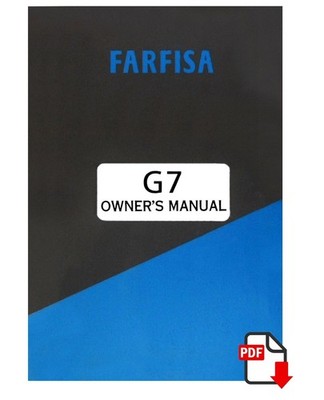 FARFISA G7 Owner's Manual Instructions User manual - ENGLISH language