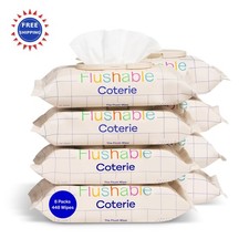 Flushable Wipes for Toddlers Sensitive Skin 8 Pack 448 Hypoallergenic Coterie