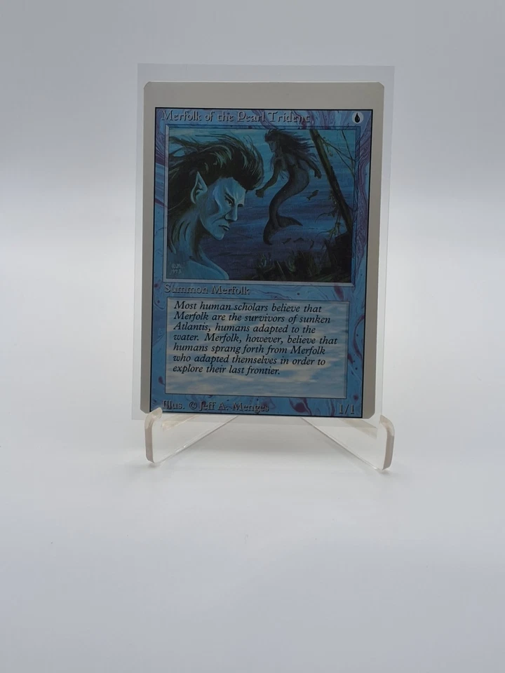 MERFOLK OF THE PEARL TRIDENT 1994 REVISED EDITION Magic: The Gathering "MISCUT" - Image 3 of 3