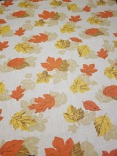 Vintage Worek paszowy Duże opadające liście, pomarańczowo-żółty 48x36