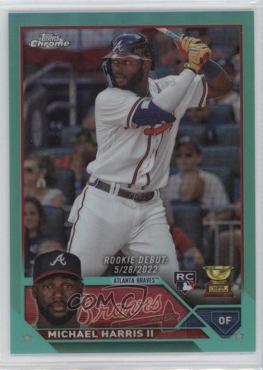 2023 Topps Chrome Update Rookie Debut Aqua Refractor /199 Michael Harris II 09br