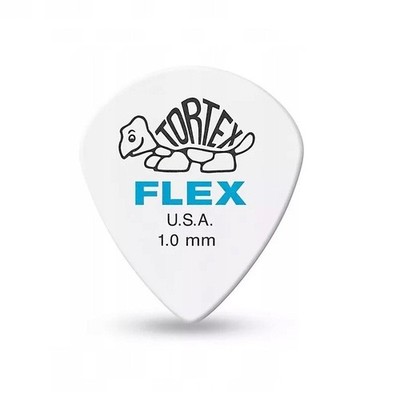 3 x Jim Dunlop Tortex FLEX JAZZ III 1,0 mm Gitarren-Plektren. 3er Pack Qualitätsplektren