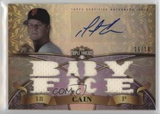 2013 Topps Triple Threads Auto Relics 16/18 Matt Cain #TTAR-MC2 Auto 0b0